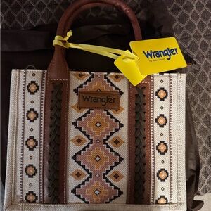 Wrangler Tan and Brown Women's Tote